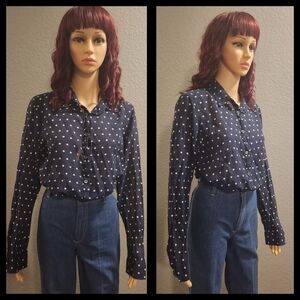 J Crew Polka Dot Blouse